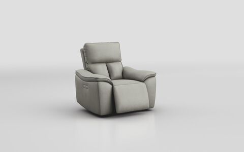 4 Grey Pianello Power Recliner Chair with Power Head Tilt