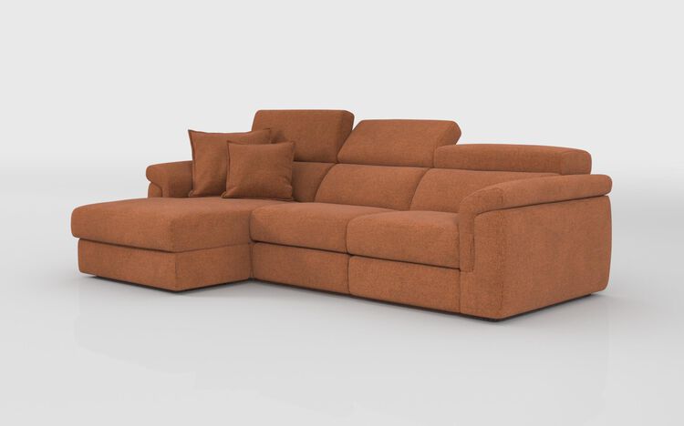 Taviano Large 3 Seater Sofa with Sliding Seats and Left Hand Facing Lounger | Taviano Sofa Range | ScS