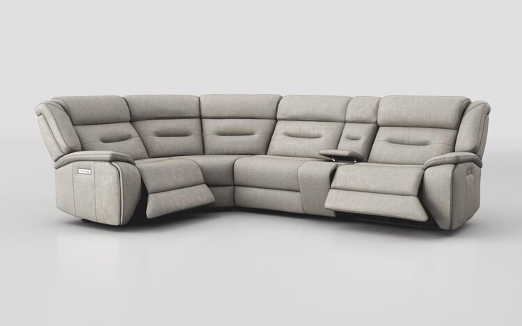Massari 1 Corner 3 Power Recliner Sofa with Console & Head Tilt | Massari Sofa Range | ScS
