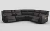Villa 3 Corner 3 Power Recliner Sofa with Console & Cup Holders