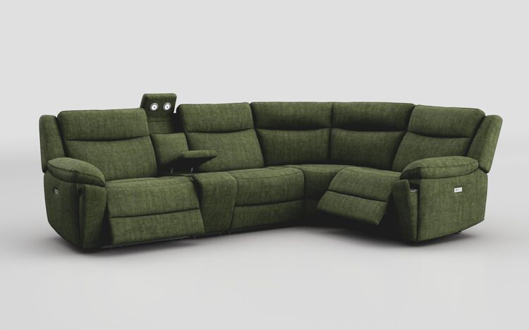 Villa 3 Corner 1 Power Recliner Sofa & Console with Lights | Villa Sofa Range | ScS