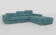 Frigento 4 Seater Sofa with Right Hand Facing Lounger and Ottoman | Frigento Sofa Range | ScS