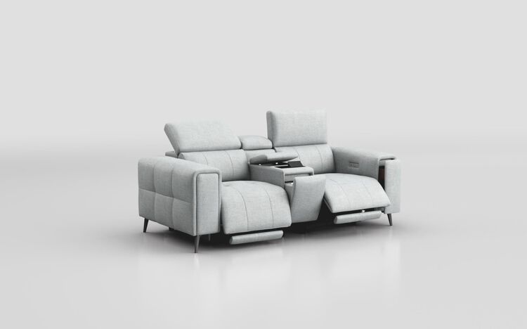 Casetti 2 Seater Power Recliner Sofa with Console & Power Head Tilt | Casetti Sofa Range | ScS