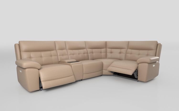 Belford 3 Corner 1 Power Recliner Sofa with Media Console | Belford Sofa Range | ScS