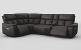 Pianello 1 Corner 3 Power Recliner Sofa with Console & Power Head Tilt