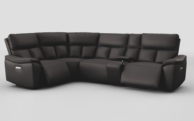 Pianello 1 Corner 3 Power Recliner Sofa with Console & Power Head Tilt | Pianello Sofa Range | ScS