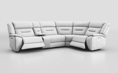 Massari 3 Corner 1 Power Recliner Sofa with Console & Power Head Tilt | Massari Sofa Range | ScS