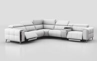 Casetti 2 Corner 2 Power Recliner Sofa Right Hand Facing Console with Power Head Tilt & Storage Arm | Casetti Sofa Range | ScS