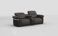 Voltana 3 Seater Sofa with Console, Manual Head Tilt & Silver Trim | Voltana Sofa Range | ScS