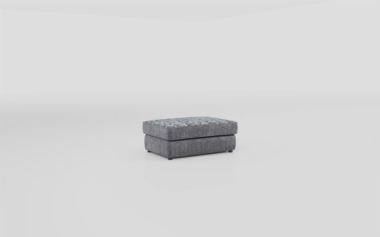 Living Esme Fabric Patterned Top Banquette Footstool | Esme Sofa Range | ScS