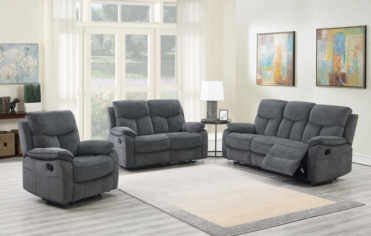 Tobias Fabric 2 Corner 2 Manual Recliner Sofa