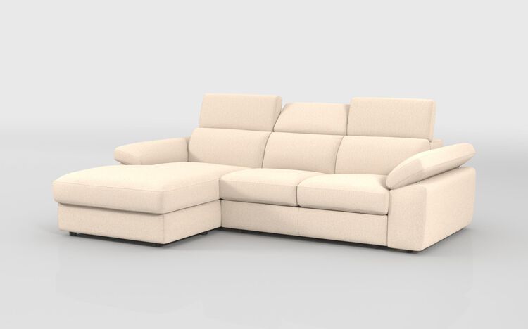 Quercioli 3 Seater Sofa with Sliding Footrest & Left Hand Facing Storage Lounger | Quercioli Sofa Range | ScS