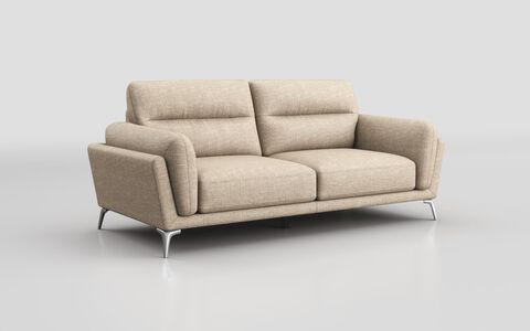 Beige Fabric Calabrina 3 Seater Sofa