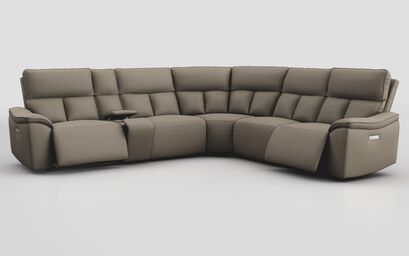 Pianello 3 Corner 3 Power Recliner Sofa with Console & Power Head Tilt | Pianello Sofa Range | ScS