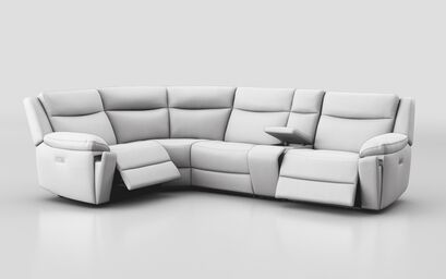 Villa 1 Corner 3 Power Recliner Sofa with Console | Villa Sofa Range | ScS