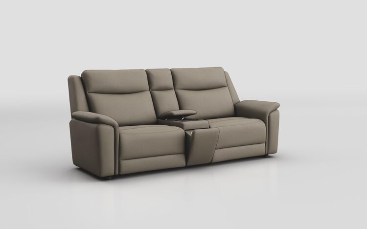 Savio 3 Seater Power Recliner Sofa with Media Console & Silver Charging Pad | Savio Sofa Range | ScS