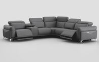 Gattolino 2 Corner 2 Power Recliner Sofa with Manual Headrests & Console | Gattolino Sofa Range | ScS