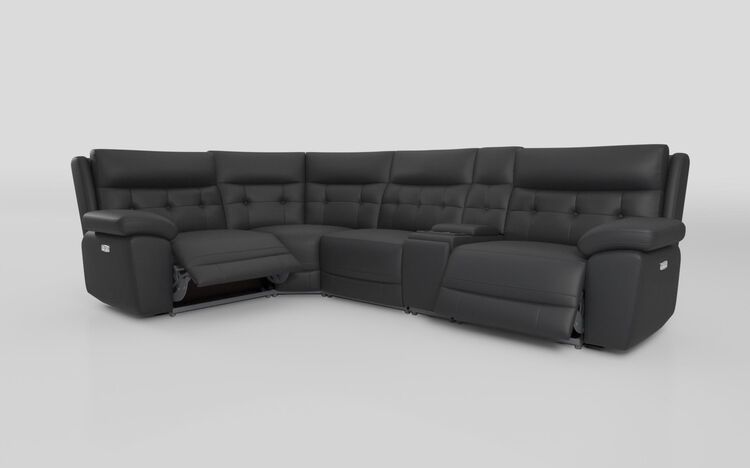 Belford 1 Corner 3 Power Recliner Sofa with Media Unit and Power Head Tilt | Belford Sofa Range | ScS
