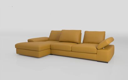 Savazza 4 Seater Sofa with Adjustable Back Rest Left Hand Facing Lounger | Savazza Sofa Range | ScS