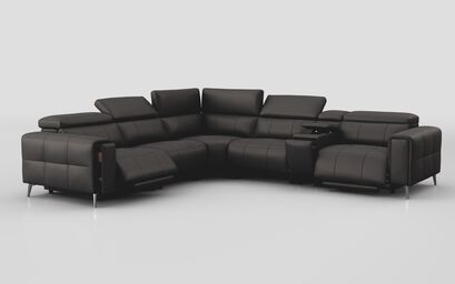 Casetti 2 Corner 2 Power Recliner Sofa Right Hand Facing Console with Power Head Tilt & Storage Arm | Casetti Sofa Range | ScS