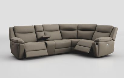 Villa 3 Corner 1 Power Recliner Sofa with Console | Villa Sofa Range | ScS