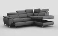 Neviano 2 Corner 1 Sofa Right Hand Facing Storage Chaise with Sliding Footrest & Manual Head Tilt | Neviano Sofa Range | ScS