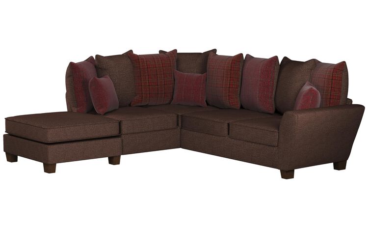 Theo Fabric 1 Corner 2 Left Hand Facing Chaise Scatter Back Sofa | Theo Sofa Range | ScS