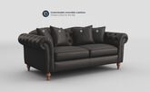 Regina Leather 3 Seater Sofa