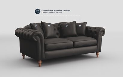 Regina Leather 3 Seater Sofa | Regina Sofa Range | ScS