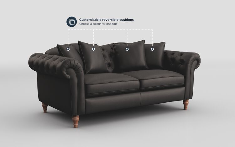 Regina Leather 3 Seater Sofa | Regina Sofa Range | ScS