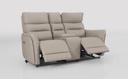 Cleveley 2 Seater Power Recliner Sofa with Console & Power Head Tilt