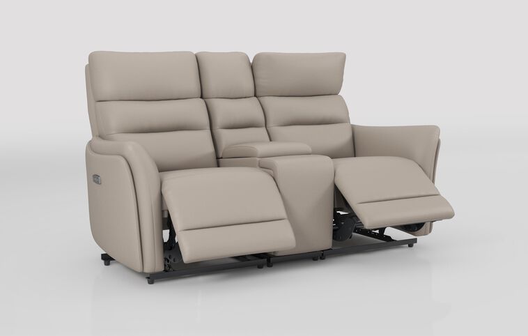 Cleveley 2 Seater Power Recliner Sofa with Console & Power Head Tilt