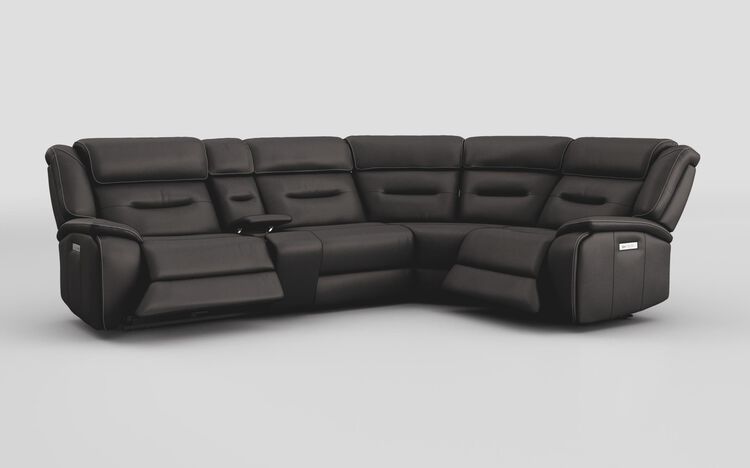 Massari 3 Corner 1 Power Recliner Sofa with Console & Power Head Tilt | Massari Sofa Range | ScS