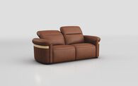 Voltana 3 Seater Sofa with Manual Head Tilt & Gold Trim | Voltana Sofa Range | ScS