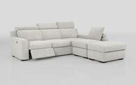 Crostolo 3 Corner 1 Left Hand Facing Power Recliner and Right Hand Facing Chaise Sofa with Ottoman | Crostolo Sofa Range | ScS