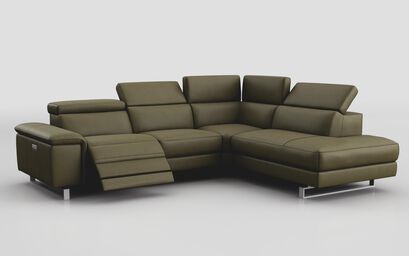 Viserba 3 Corner 2 LHF Power Recliner with Power Head Tilt & RHF Chaise with Manual Head Tilt | Viserba Sofa Range | ScS