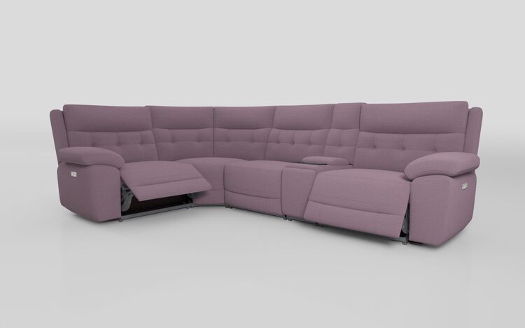 Belford 1 Corner 3 Power Recliner Sofa with Media Unit and Power Head Tilt | Belford Sofa Range | ScS