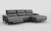 Poggio 3 Seater Power Recliner Right Hand Facing Sliding Chaise with Power Head Tilt | Poggio Sofa Range | ScS