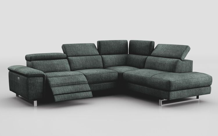 Viserba 3 Corner 2 with Left Hand Facing Power Recliner, Right Hand Facing Chaise & Manual Head Tilt | Viserba Sofa Range | ScS