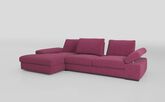 Savazza 4 Seater Sofa with Adjustable Back Rest Left Hand Facing Lounger