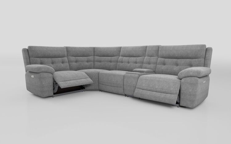Belford 1 Corner 3 Power Recliner Sofa with Media Unit and Power Head Tilt | Belford Sofa Range | ScS