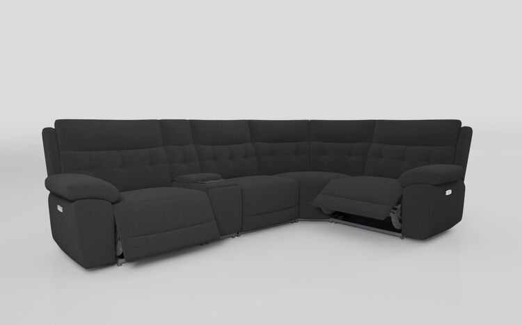 Belford 3 Corner 1 Power Recliner Sofa with Media Console | Belford Sofa Range | ScS