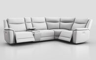 Savio 3 Corner 1 Power Recliner Sofa with Media Console & Black Charging Pad | Savio Sofa Range | ScS