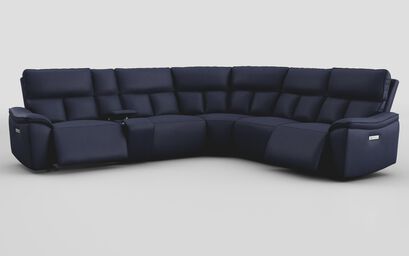 Pianello 3 Corner 3 Power Recliner Sofa with Console & Power Head Tilt | Pianello Sofa Range | ScS