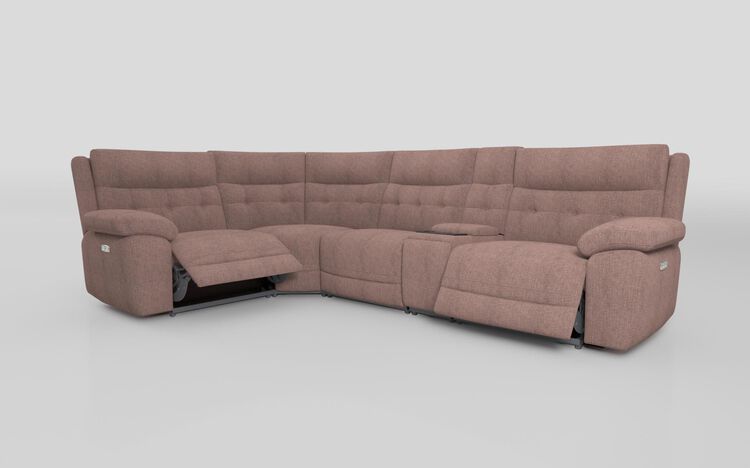 Belford 1 Corner 3 Power Recliner Sofa with Media Unit and Power Head Tilt | Belford Sofa Range | ScS