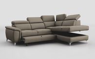Neviano 2 Corner 1 Sofa Right Hand Facing Storage Chaise with Sliding Footrest & Manual Head Tilt | Neviano Sofa Range | ScS