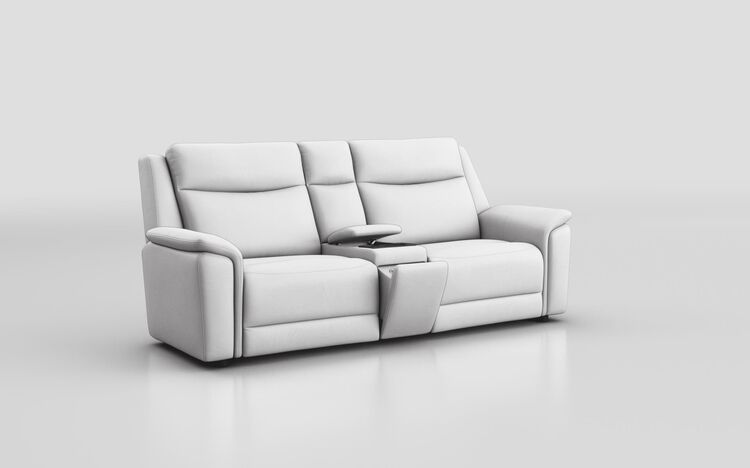 Savio 3 Seater Sofa with Media Console & Black Charging Pad | Savio Sofa Range | ScS