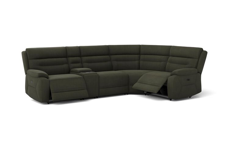 Fenton 3 Corner 1 Power Recliner Sofa with Media Console | Fenton Sofa Range | ScS