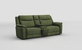 Savio 3 Seater Power Recliner Sofa with Media Console & Silver Charging Pad