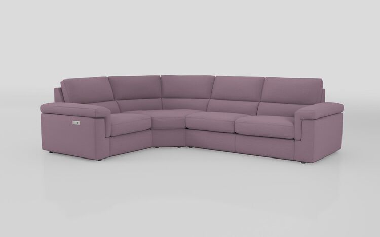 Crociale 1 Corner 3 Sofa Bed with Left Hand Facing Single Power Recliner | Crociale Sofa Range | ScS